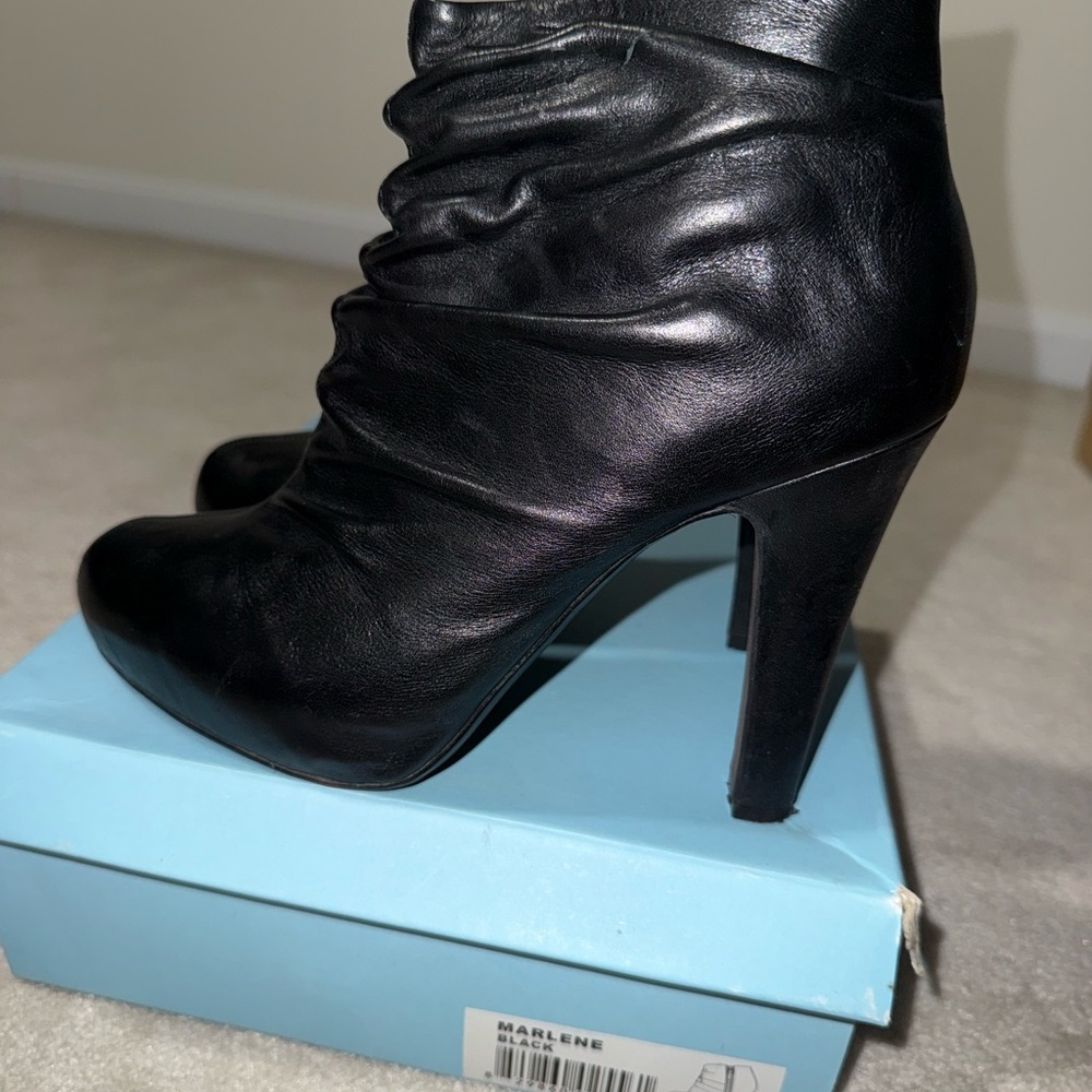 Black Leather Women's Boots